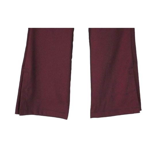 Y2K Sharkskin Pants by No Boundaries Size 5 Maroon Shimmery Shark Skin Vintage 9 - Picture 3 of 10